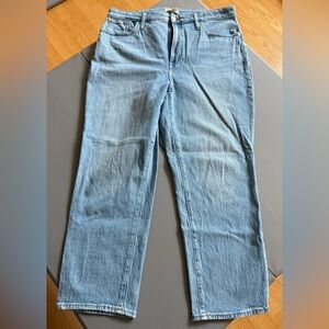 Madewell Women’s High Rise Curvy Perfect Vintage Straight Jeans Size 32